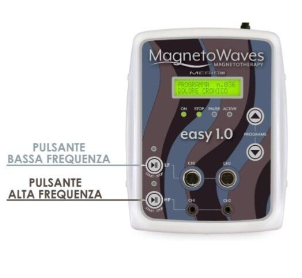 Mesis Magnetoterapia MagnetoWaves EASY 1.0 ADVANCE - 168 Programmi - 8 canali - cod.MW1.0-ADVANCE terapia estetica - sport