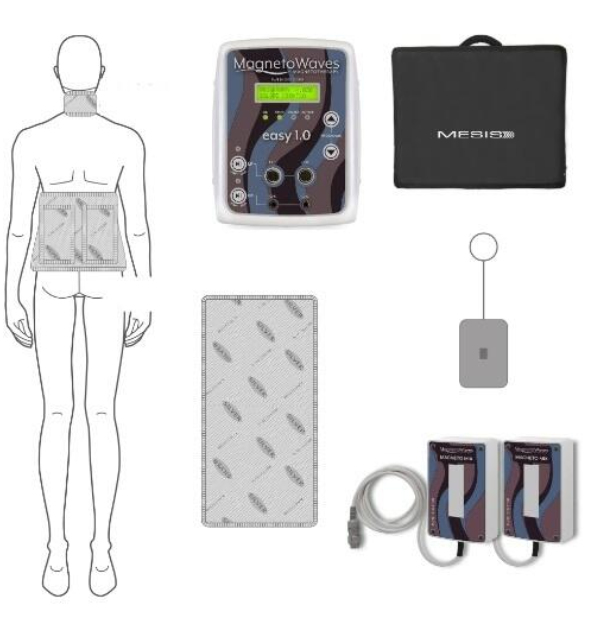 Mesis Magnetoterapia MagnetoWaves EASY 1.0 PRO - 168 Programmi - 8 canali - cod.MW1.0-PRO terapia estetica - sport