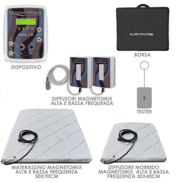 Mesis Magnetoterapia MagnetoWaves EASY 1.0 MAGNETOMIX - 168 Programmi - 8 canali - cod.MW1.0-MGX terapia estetica - sport