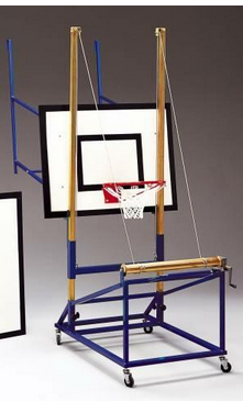 Ab1334 Dispositivo con tabellone minibasket applicabile ad impianto basket
