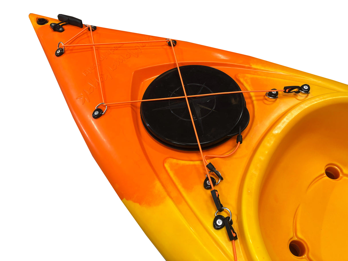 Kayak monoposto Privat 2.0 Limited edition Big Mama Kayak canoa 295 cm + 2 gavoni + 1 pagaia + 1 seggiolino (FULL PACK) - NEMO ORANGE
