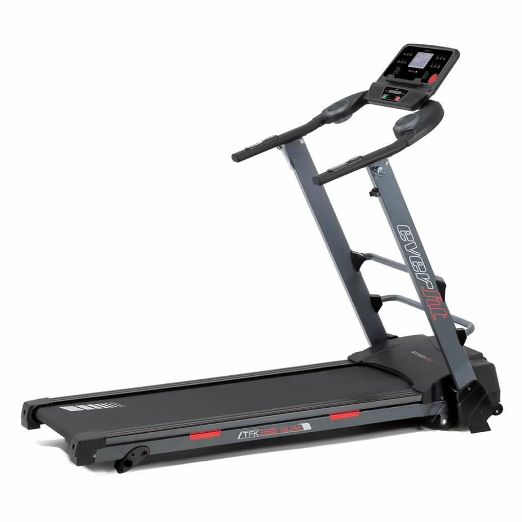 Treadmill TFK-355 Slim Ultra-compact Space-saving Manual Incline Speed; 0.8 - 14.0 km/h Running surface 42.5 x 127 cm Max user weight 100 kg Everfit line Electric gym treadmill