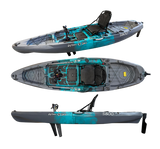 Kayak monoposto divisibile a pedali con pinne BIG MAMA START S500 componibile