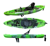 Kayak monoposto divisibile a pedali con pinne BIG MAMA START S500 componibile