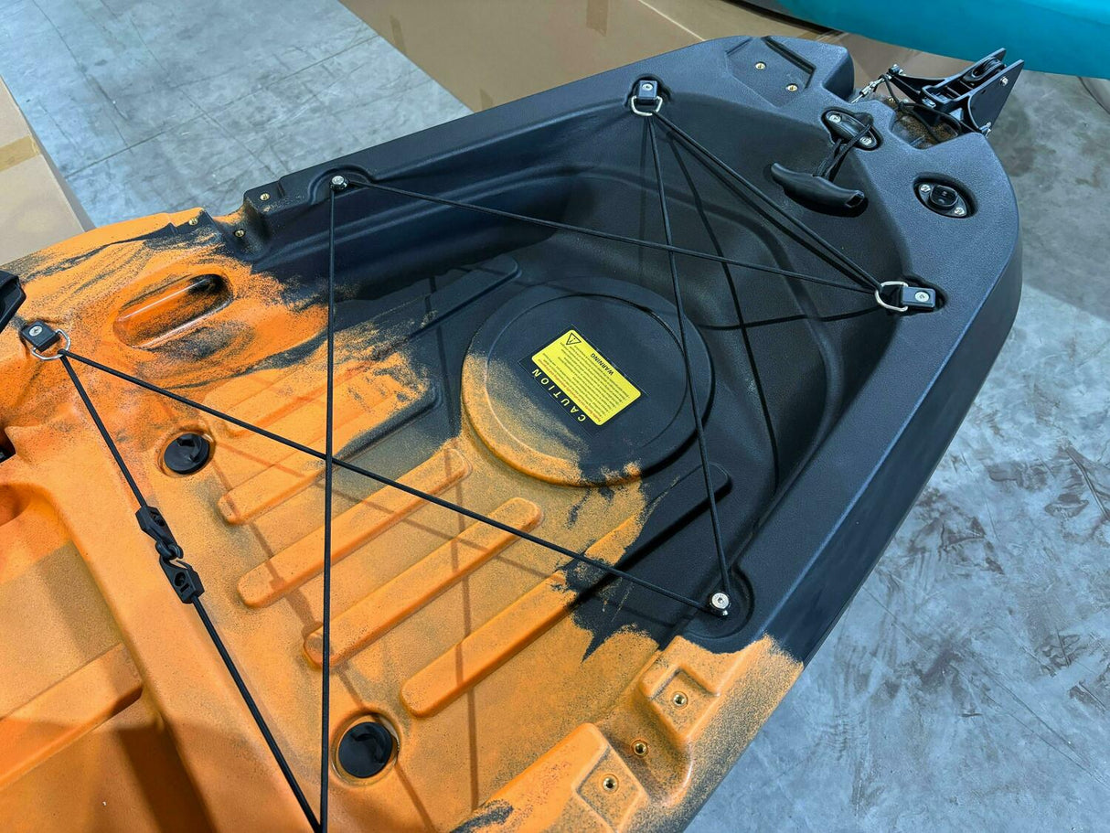 Kayak monoposto divisibile a pedali con pinne BIG MAMA START S500 componibile