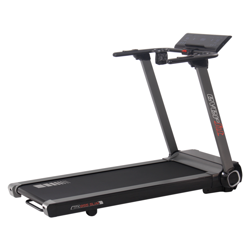 Treadmill TFK-855 HRC Slim Ultra-compact Space-Saving Electric Incline -APP Ready 3.0- Everfit TFK 855 Line Save Space Speed; 0.8 - 20.0 km/h Running plan; 51 x 140 cm Max user weight; 120 kg Electric Gym Mat