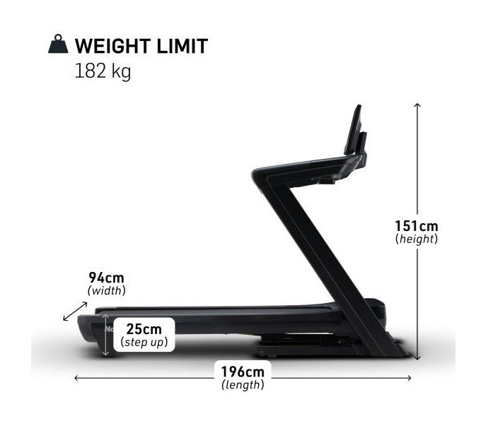 Promo COMMERCIAL 1250 con App Ifit integrata - TAPIS ROULANT NORDICTRACK piano corsa 152 x 55 cm - peso max utente 182 kg COD. NTL14125-INT