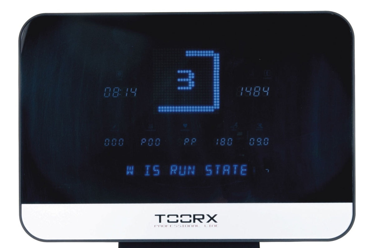 TRX-9000 EVO TAPIS ROULANT PROFESSIONALE APP READY 3.0 COMPATIBILE CON ZWIFT E KINOMAP - piano corsa 160 x 56 cm - velocità 25 km/h - peso max utente 180 kg CORRENTE ALTERNATA TOORX