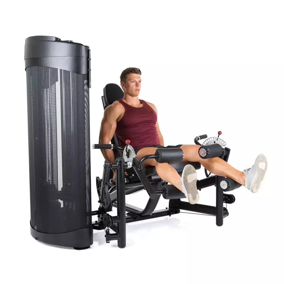 Stazione Multifunzione Dual Station Leg Extension/Curl Linea Hammer cod. 3585 dim. 150 x 140 x 157 cm Pacco pesi 2 x 50 kg