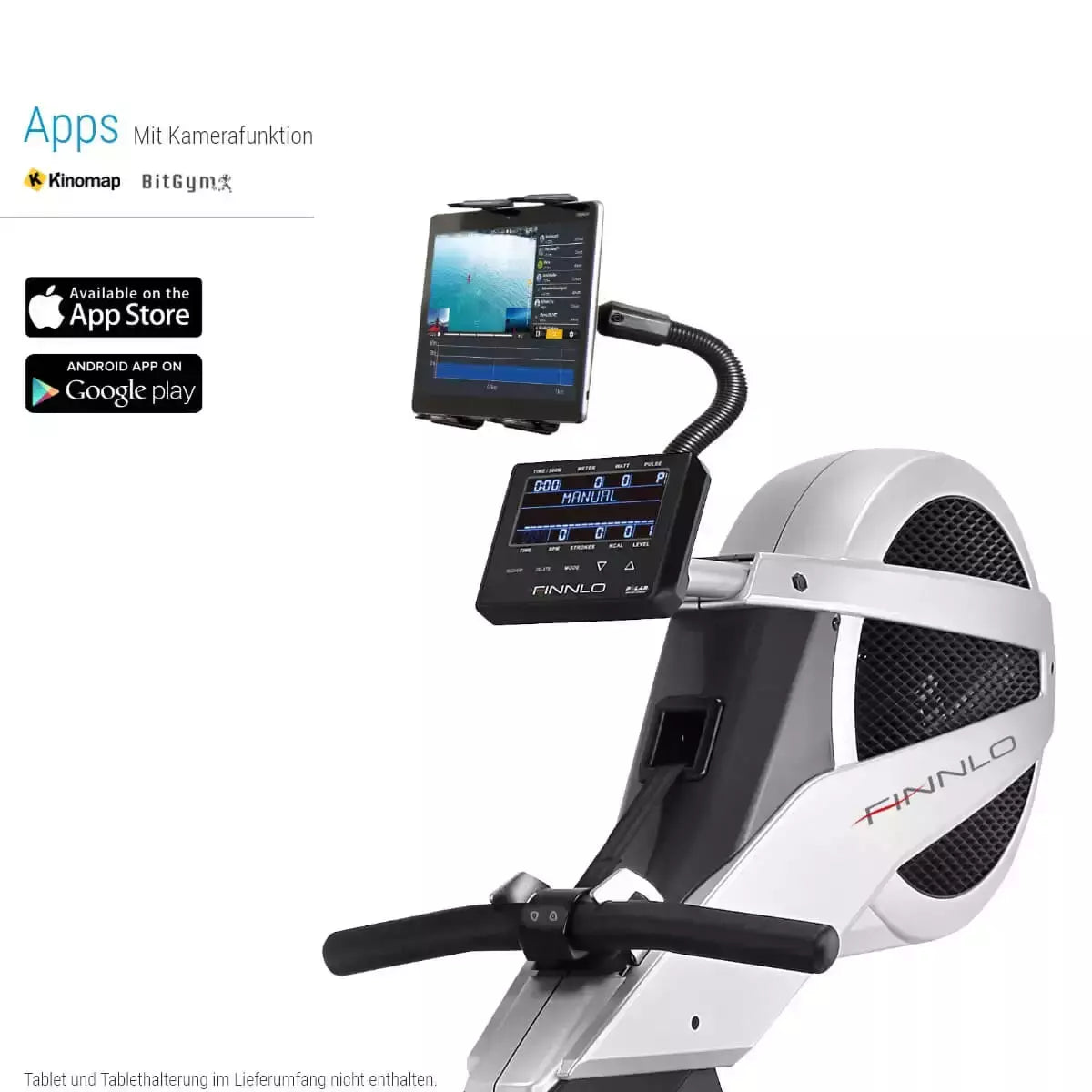 Vogatore Aquon Pro Plus Linea FINNLO Maximum Inspire Rowing Rematore Resistenza Magnetico Permanente 12 Livelli di Intensità Richiudibile Salvaspazio cod. 3704