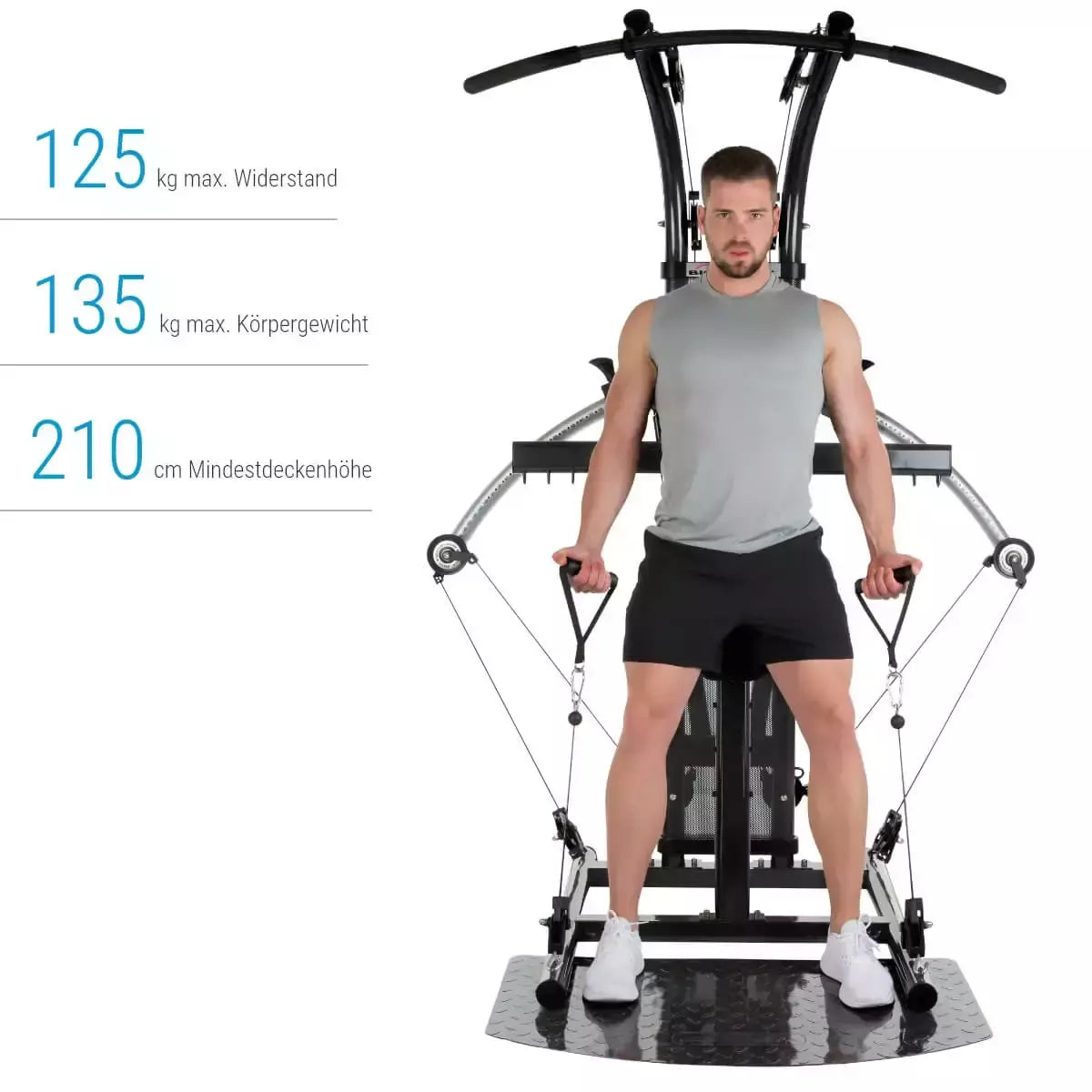 Stazione Multifunzione Bio Force Extreme Sixpack Plus Linea Hammer cod. 3841 dim. 134 x 168 x 208 cm