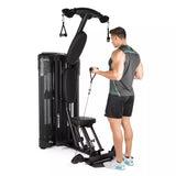 Stazione Multifunzione Dual Station Bicipiti/Tricipiti Linea Hammer cod. 3582 dim. 155 x 96 x 215 cm Blocco pesi 2 x 50 kg Aggiornabile con pesi aggiuntivi