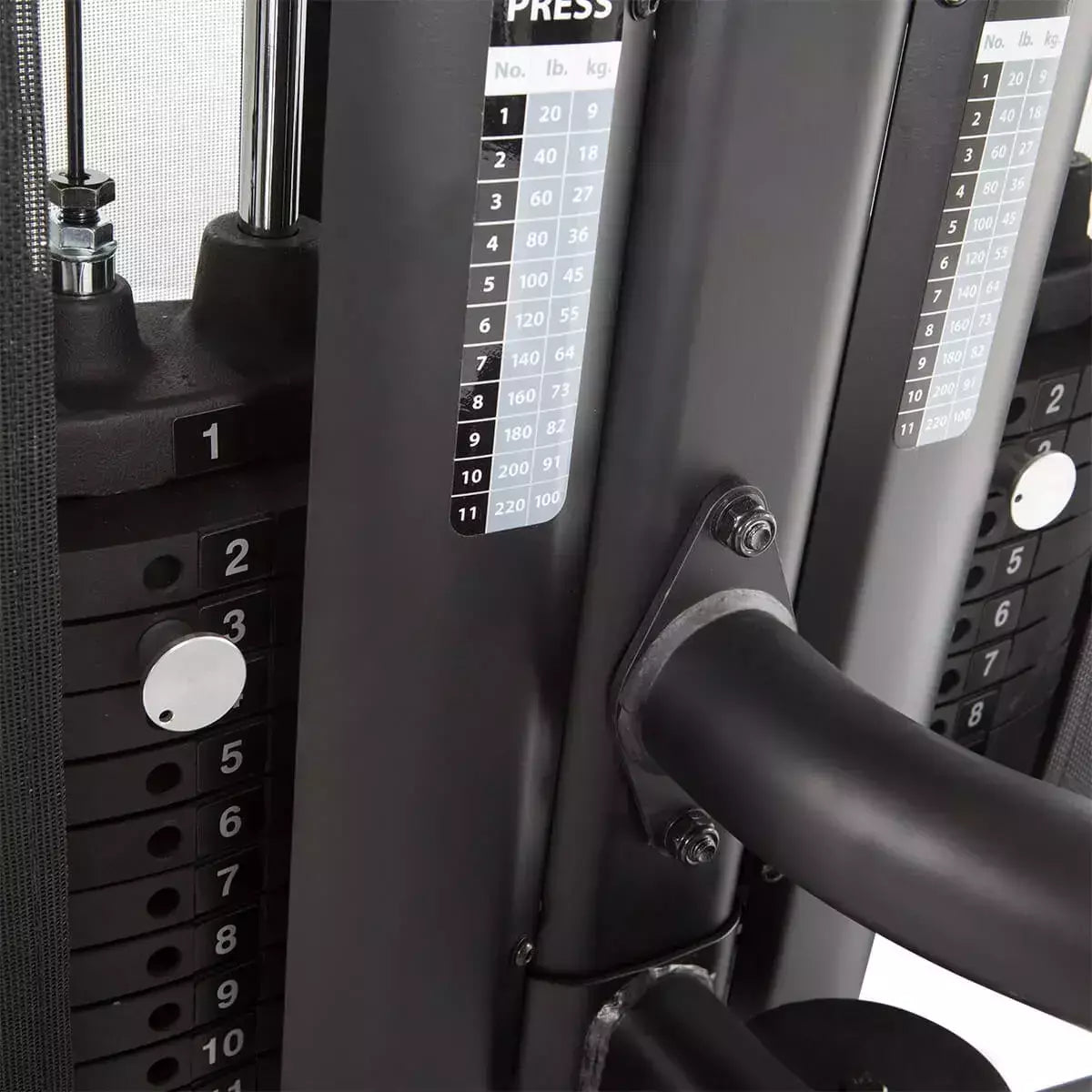 Stazione Multifunzione Dual Station Legpress/Calf Linea Hammer cod. 3583 dim. 182 x 120 x 157 cm Pacco Pesi 2 x 50 kg