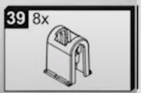 1 Pezzo plastica numero 39 cod. 2C4-621