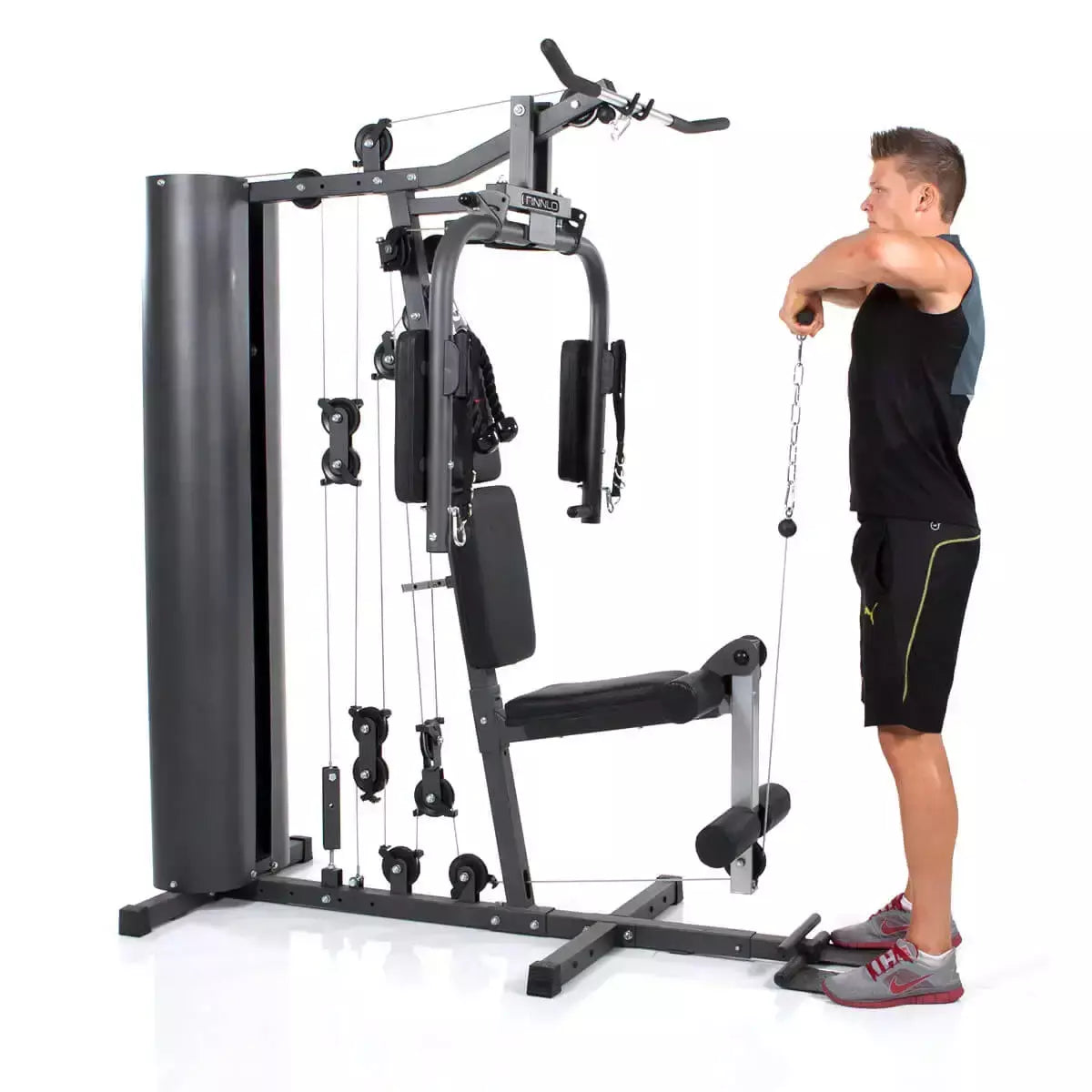 Stazione Multifunzione Autark 600 Palestra Multi-gym Pacco Pesi 80 kg Linea FINNLO by Hammer Multi Palestra cod. 3929
