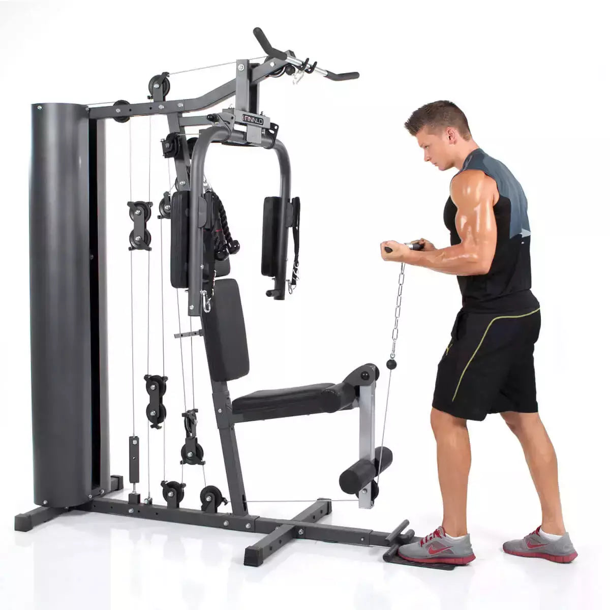 Stazione Multifunzione Autark 600 Palestra Multi-gym Pacco Pesi 80 kg Linea FINNLO by Hammer Multi Palestra cod. 3929