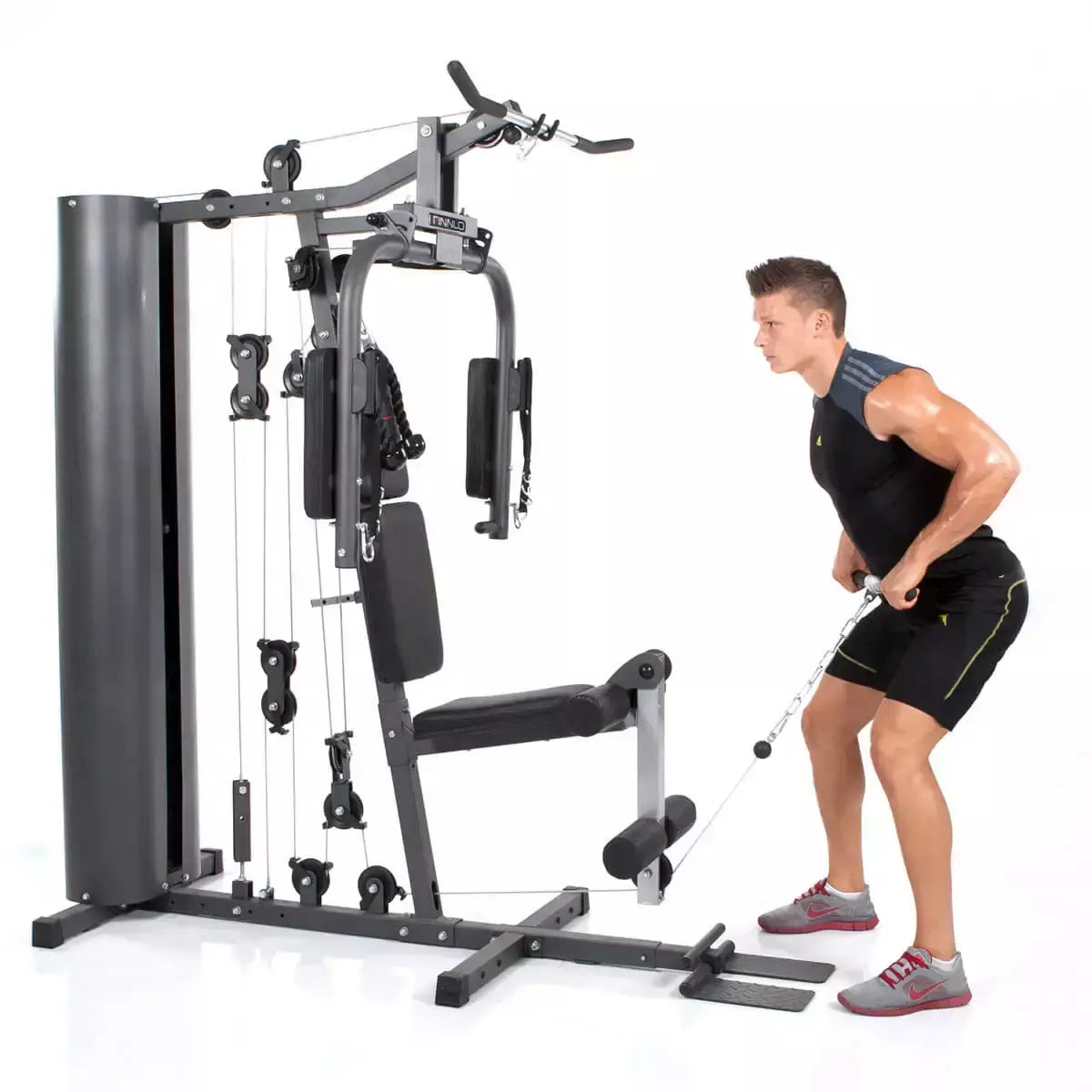 Stazione Multifunzione Autark 600 Palestra Multi-gym Pacco Pesi 80 kg Linea FINNLO by Hammer Multi Palestra cod. 3929