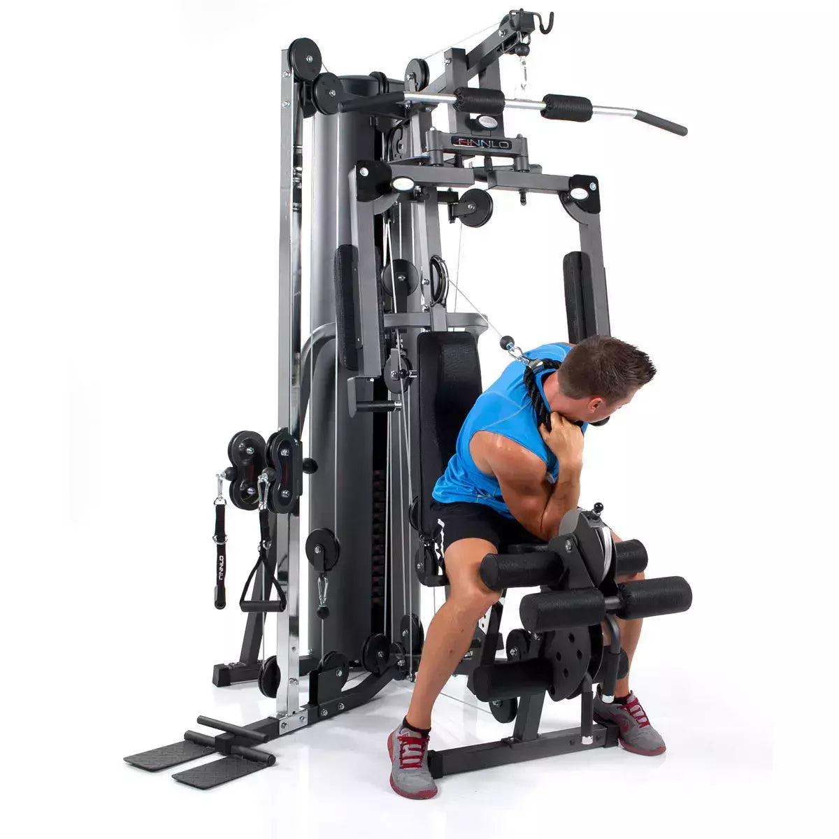 Autark 2200 Stazione Multifunzione Finnlo By Hammer Cod.3944 Pacco Pesi 80 Kg Con Possibilità Di Aumentare Di 20 Kg - Dimensioni 165 X 166 X 215 Cm