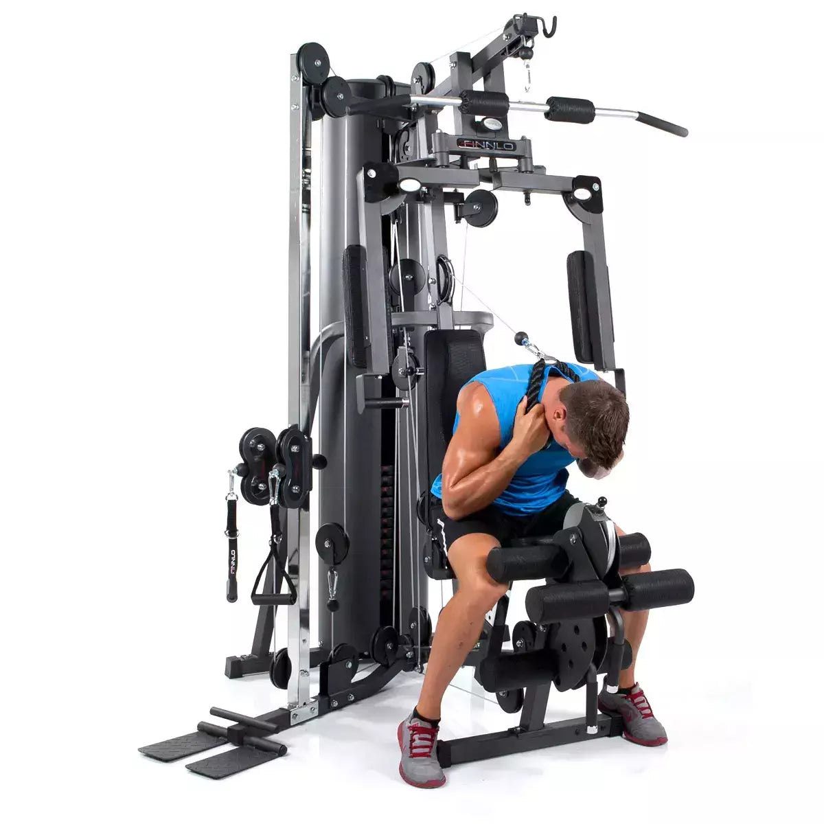 Autark 2200 Stazione Multifunzione Finnlo By Hammer Cod.3944 Pacco Pesi 80 Kg Con Possibilità Di Aumentare Di 20 Kg - Dimensioni 165 X 166 X 215 Cm