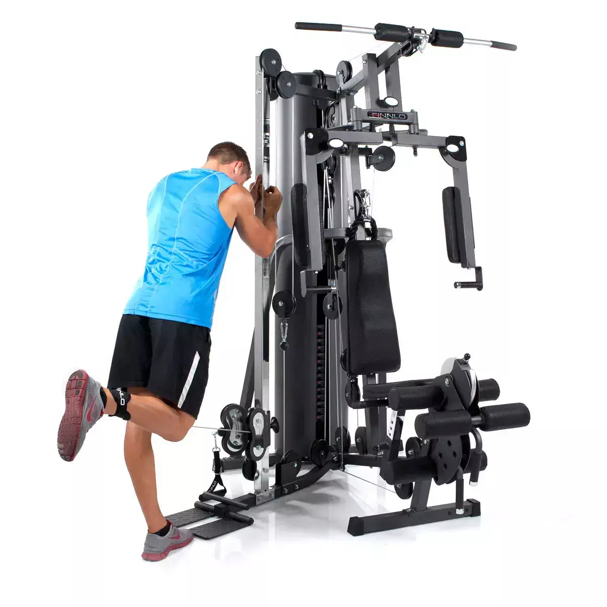 Autark 2200 Stazione Multifunzione Finnlo By Hammer Cod.3944 Pacco Pesi 80 Kg Con Possibilità Di Aumentare Di 20 Kg - Dimensioni 165 X 166 X 215 Cm