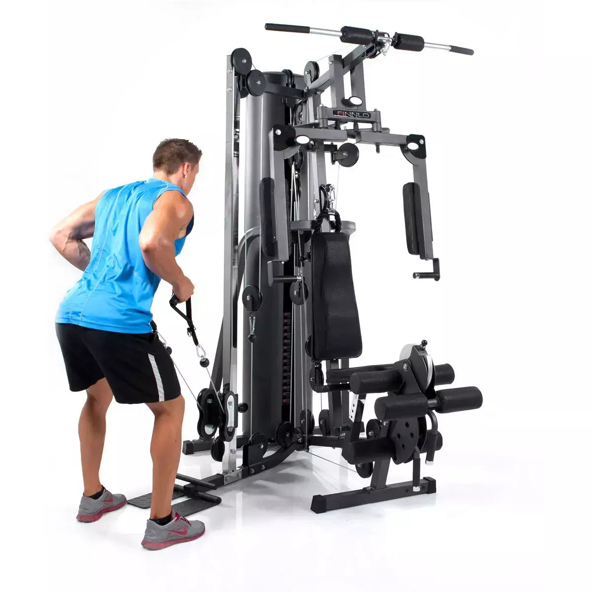 Autark 2200 Stazione Multifunzione Finnlo By Hammer Cod.3944 Pacco Pesi 80 Kg Con Possibilità Di Aumentare Di 20 Kg - Dimensioni 165 X 166 X 215 Cm