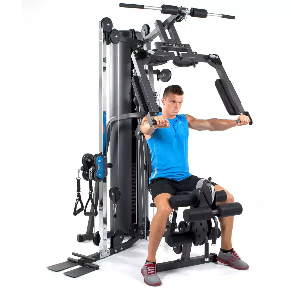 Autark 2200 Stazione Multifunzione Finnlo By Hammer Cod.3944 Pacco Pesi 80 Kg Con Possibilità Di Aumentare Di 20 Kg - Dimensioni 165 X 166 X 215 Cm
