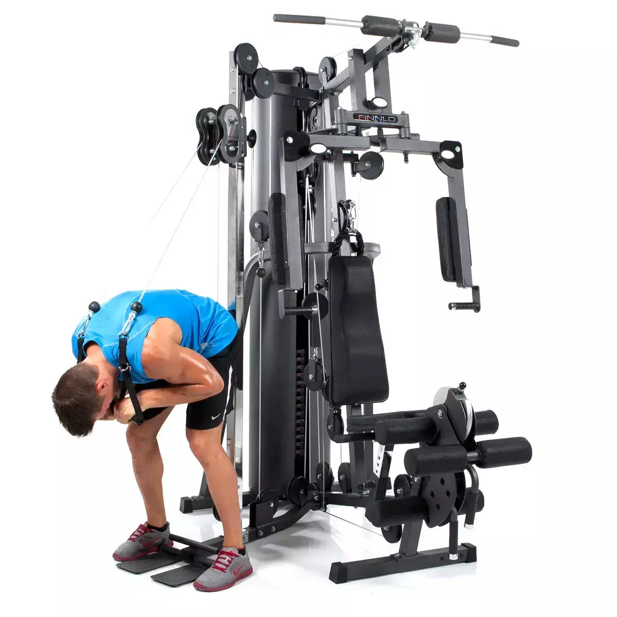 Autark 2200 Stazione Multifunzione Finnlo By Hammer Cod.3944 Pacco Pesi 80 Kg Con Possibilità Di Aumentare Di 20 Kg - Dimensioni 165 X 166 X 215 Cm