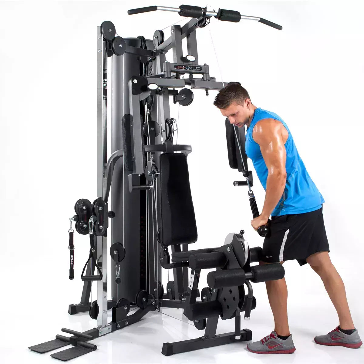 Autark 2200 Stazione Multifunzione Finnlo By Hammer Cod.3944 Pacco Pesi 80 Kg Con Possibilità Di Aumentare Di 20 Kg - Dimensioni 165 X 166 X 215 Cm