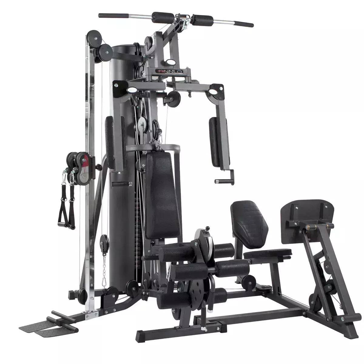 Autark 2500 Stazione Multifunzione Finnlo By Hammer Cod.3945 Pacco Pesi 80 Kg Con Possibilità Di Aumentare Di 20 Kg - Dimensioni 165 X 220 X 215 Cm Con Leg Press