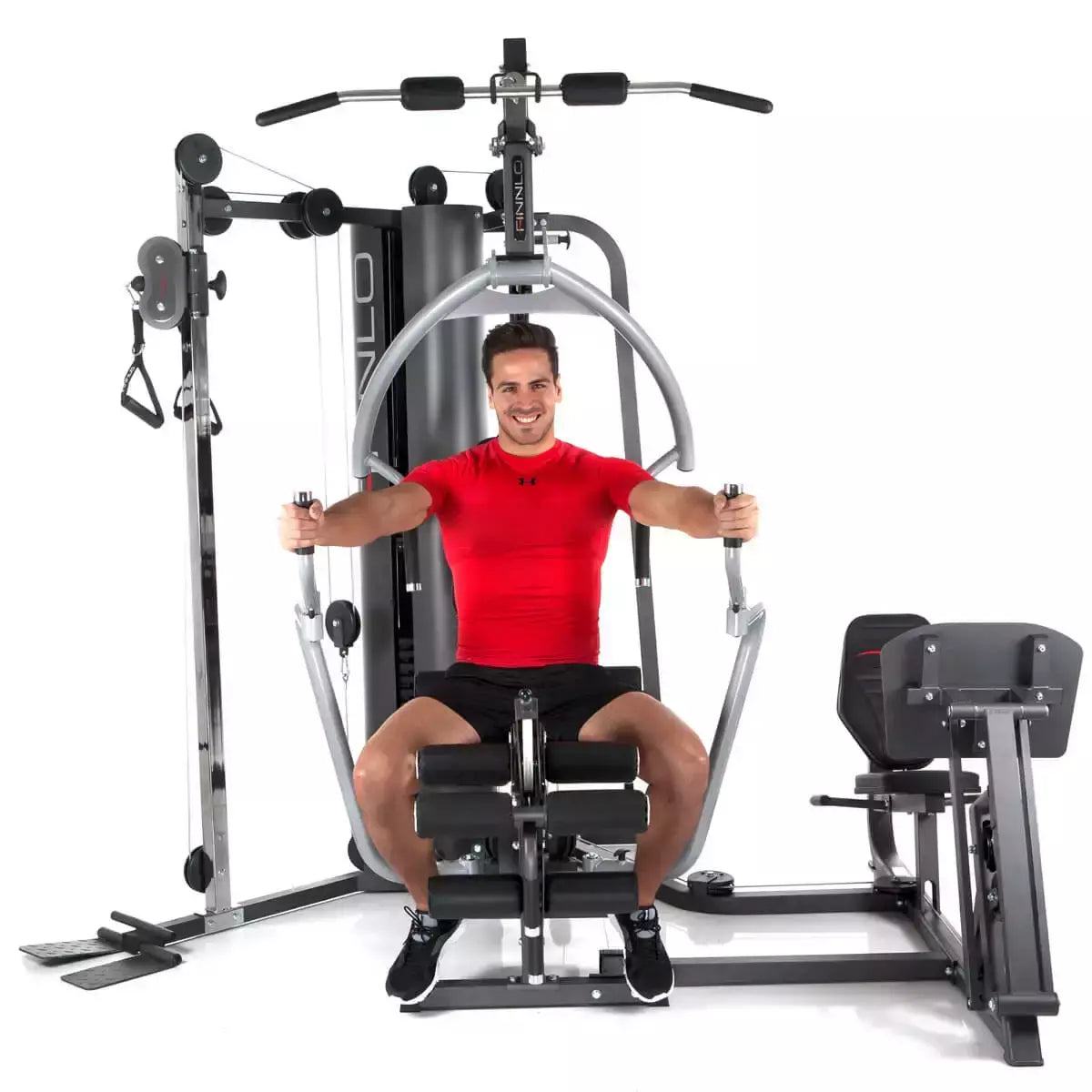 Stazione Multifunzione Autark 6800 Palestra Multi-gym Pacco Pesi 100 kg Linea FINNLO by Hammer Multi Palestra cod. 3948