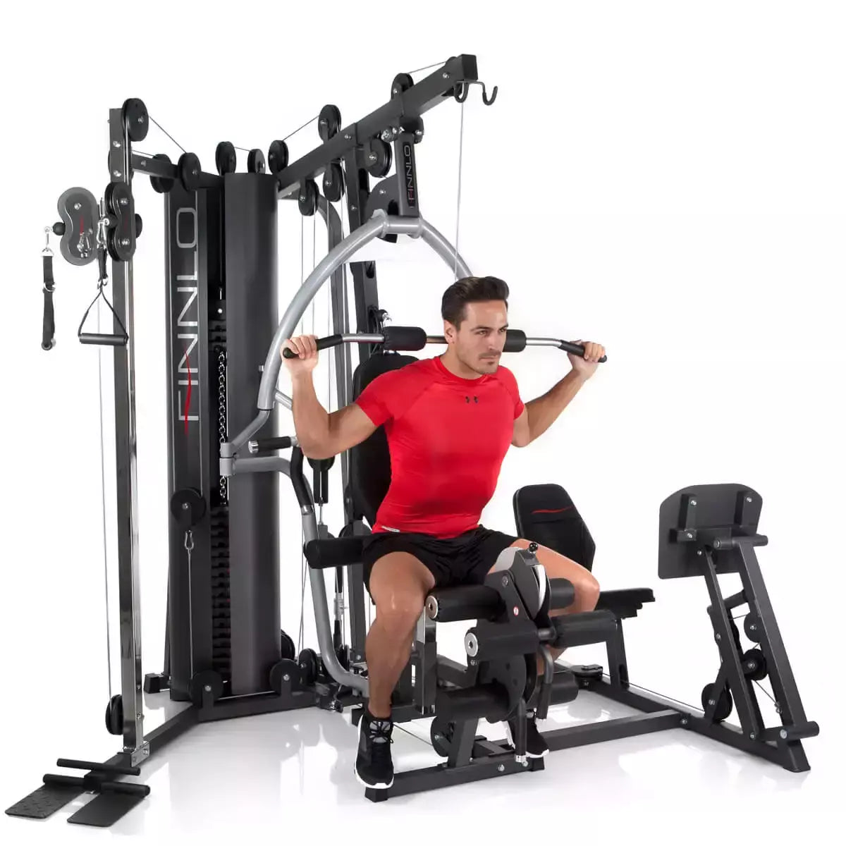 Stazione Multifunzione Autark 6800 Palestra Multi-gym Pacco Pesi 100 kg Linea FINNLO by Hammer Multi Palestra cod. 3948
