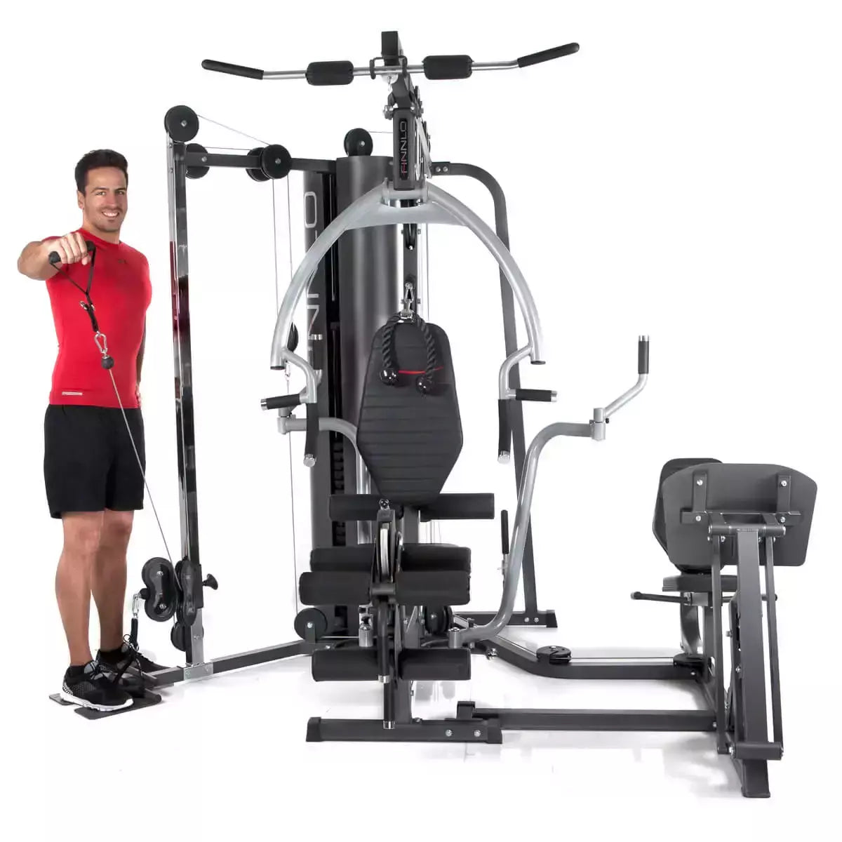 Stazione Multifunzione Autark 6800 Palestra Multi-gym Pacco Pesi 100 kg Linea FINNLO by Hammer Multi Palestra cod. 3948