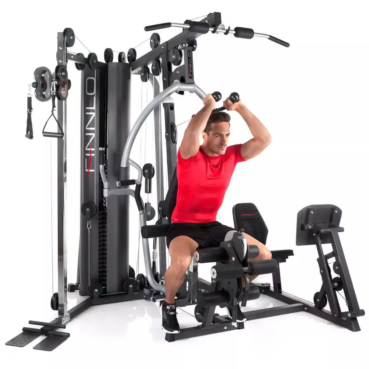 Stazione Multifunzione Autark 6800 Palestra Multi-gym Pacco Pesi 100 kg Linea FINNLO by Hammer Multi Palestra cod. 3948