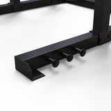 WLX-3400 Half Rack con 8 Barre in Acciaio per Elastici e Traliccio Multipresa Superiore Linea Toorx Professional