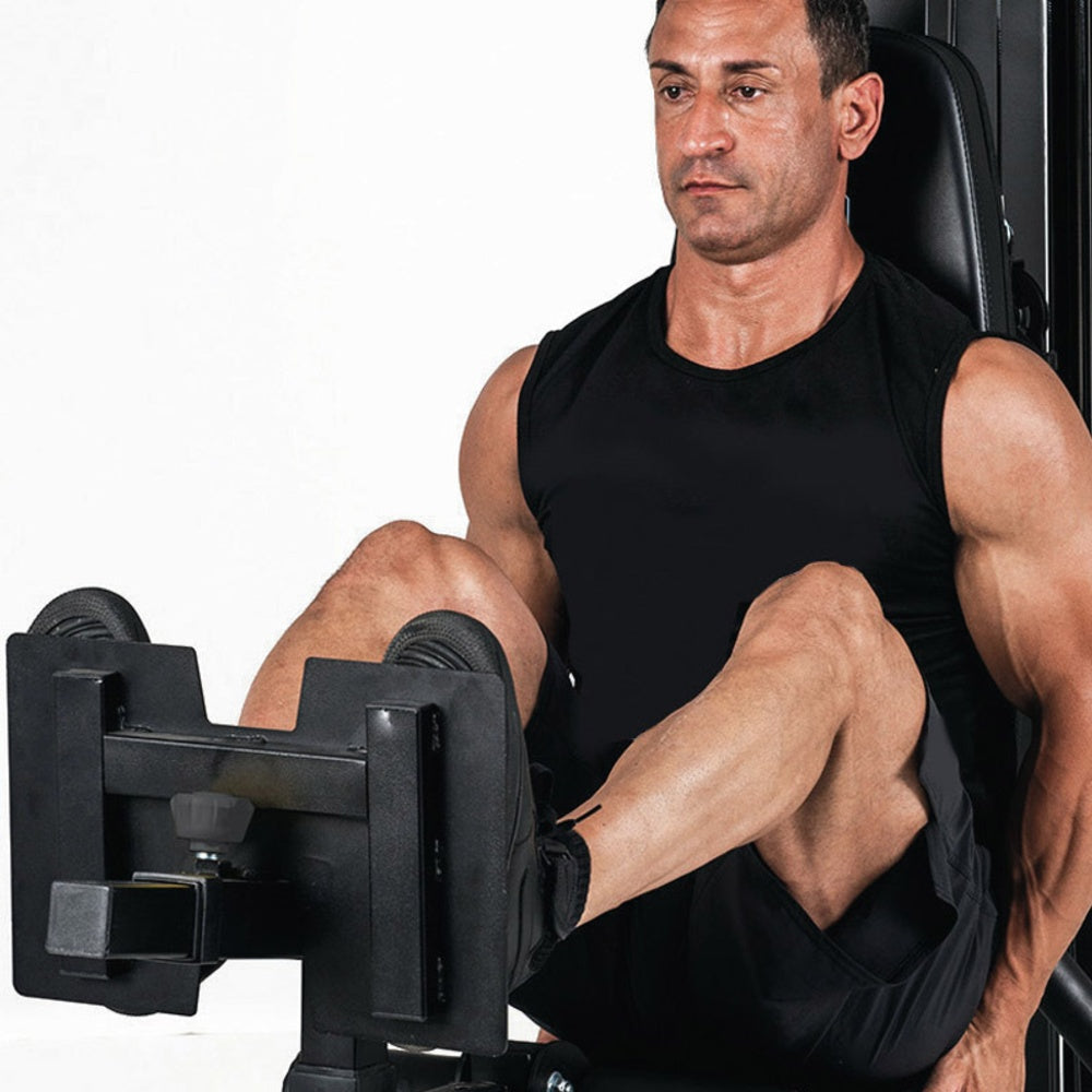 Stazione Multifunzione MSX-90 Pacco Pesi 102 kg kg con Doppio Cavo Libero e Pressa Gambe Regolabile Linea Toorx