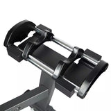 Set 2 Manubri Peso Variabile da 4 a 20 kg con Sostegno Rack Dumbbell Smartlock FINNLO by Hammer cod. 6772