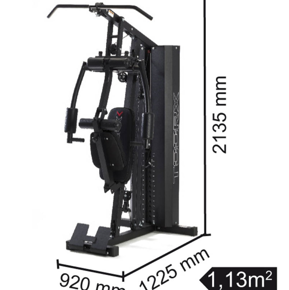 Stazione Multifunzione MSX-70 Pacco Pesi 102 kg Salvaspazio Linea Toorx