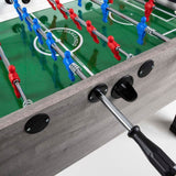 Calciobalilla G500 Rovere Grigio con Aste Rientranti, piano gioco vetro - biliardino Garlando con 50 Palline in omaggio cd.G500GRRCVL.