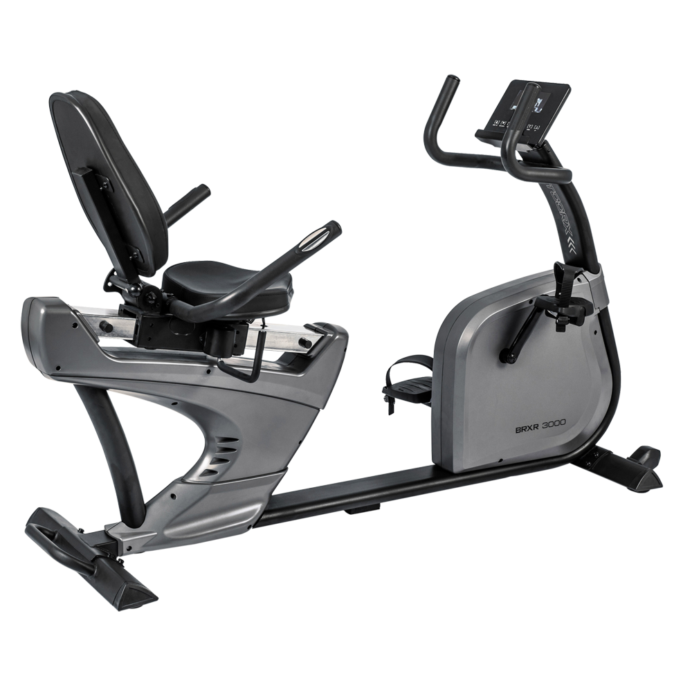 Brx-r3000 Hrc Cyclette Recumbent Ergometro Linea Chrono Professionale Con Ricevitore Wireless Toorx + App Ready - Volano 16 Kg - Peso Max Utente 160 Kg Normativa En20957 S Gym Bike Bici da Camera