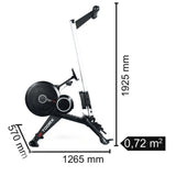 Vogatore RWX-700 Richiudibile Elettromagnetico Resistenza ad Aria con Ricevitore Wireless Linea Toorx Chrono Line Peso max utente; 150 kg Salvaspazio