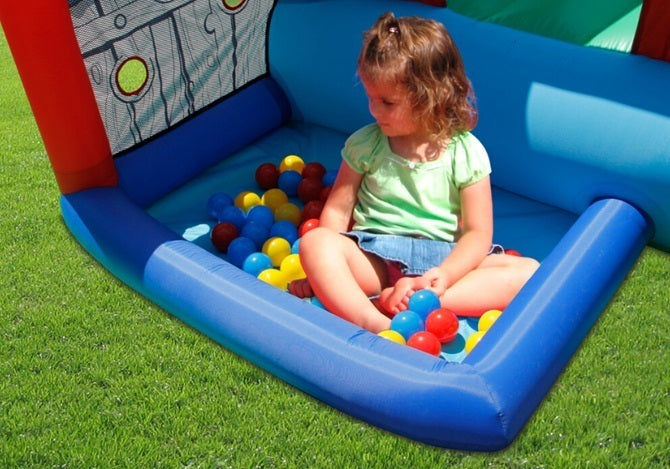 Promo Gioco Gonfiabile Little Village Art.9311 - Mis.300 x 280 Cm Motore Incluso Offerta Giochi Gonfiabili In Vendita Su Timesport24