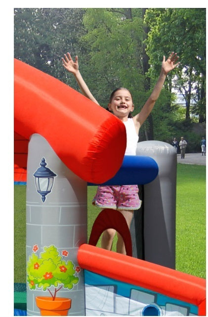 Promo Gioco Gonfiabile Little Village Art.9311 - Mis.300 x 280 Cm Motore Incluso Offerta Giochi Gonfiabili In Vendita Su Timesport24