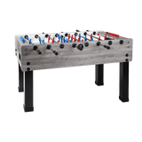 Calciobalilla G500 Rovere Grigio con Aste Rientranti, piano gioco vetro - biliardino Garlando con 50 Palline in omaggio cd.G500GRRCVL.