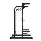 WLX-3400 Half Rack con 8 Barre in Acciaio per Elastici e Traliccio Multipresa Superiore Linea Toorx Professional