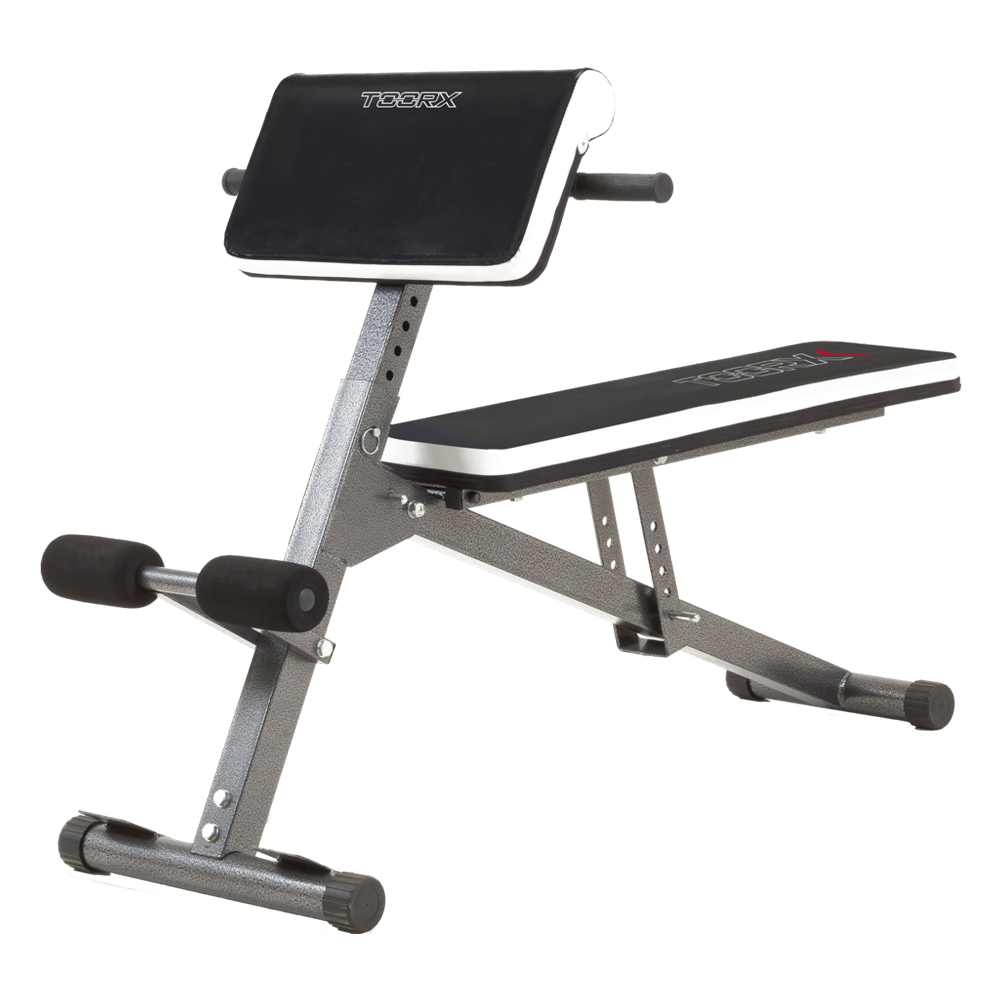 Panca per Hyperextension con Panca Piana e Inclinabile Multiuso WBX-40 MULTI FIT Richiudibile Linea Toorx