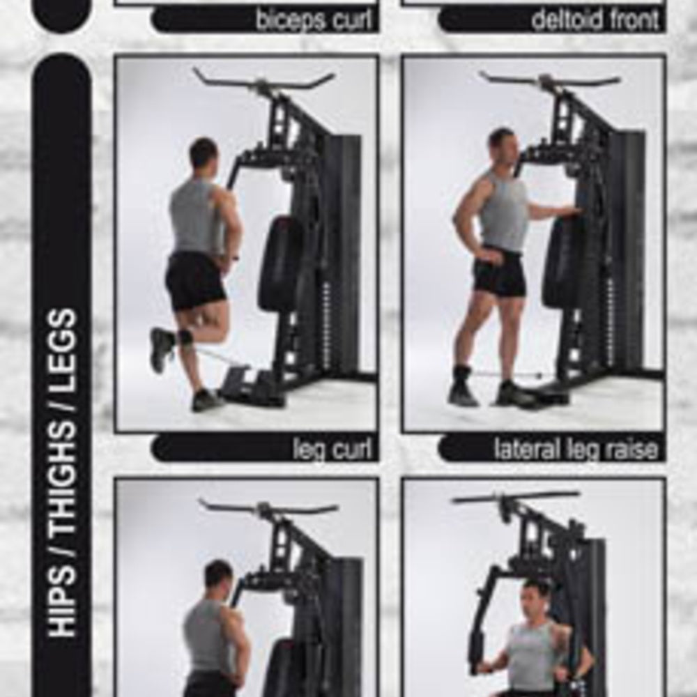Stazione Multifunzione MSX-70 Pacco Pesi 102 kg Salvaspazio Linea Toorx