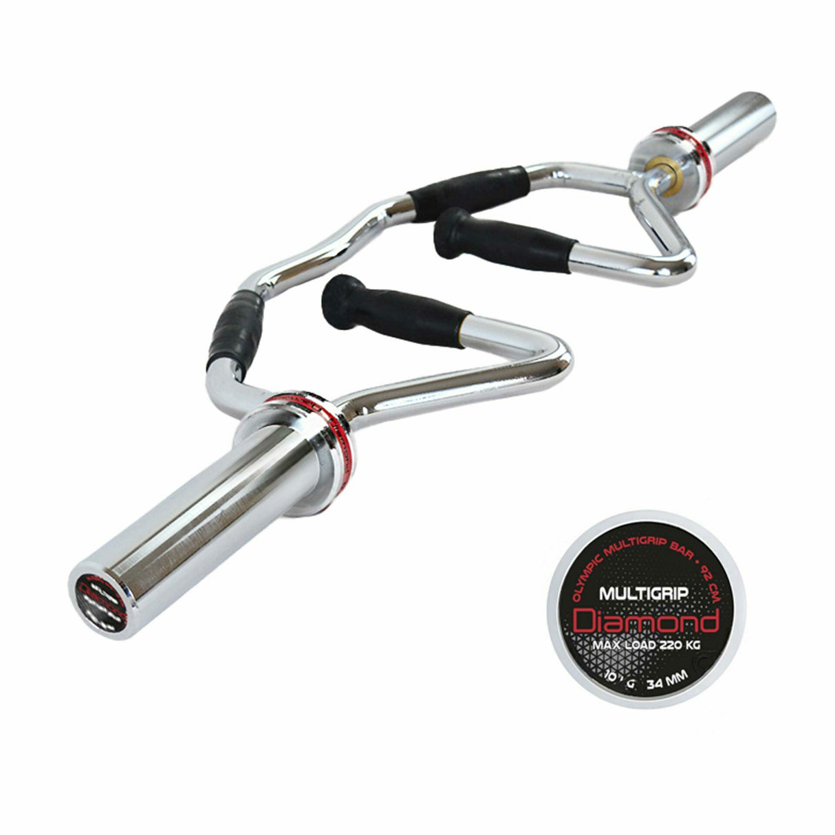 BILANCIERE OLIMPICO – MULTIGRIP – 220 kg - Cod. BMG92 - LINEA DIAMOND