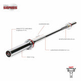 BILANCIERE OLIMPICO – 150 CM - Cod. BOD150N- LINEA DIAMOND