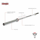 BILANCIERE OLIMPICO – 220 CM - Cod. BOD220N- LINEA DIAMOND