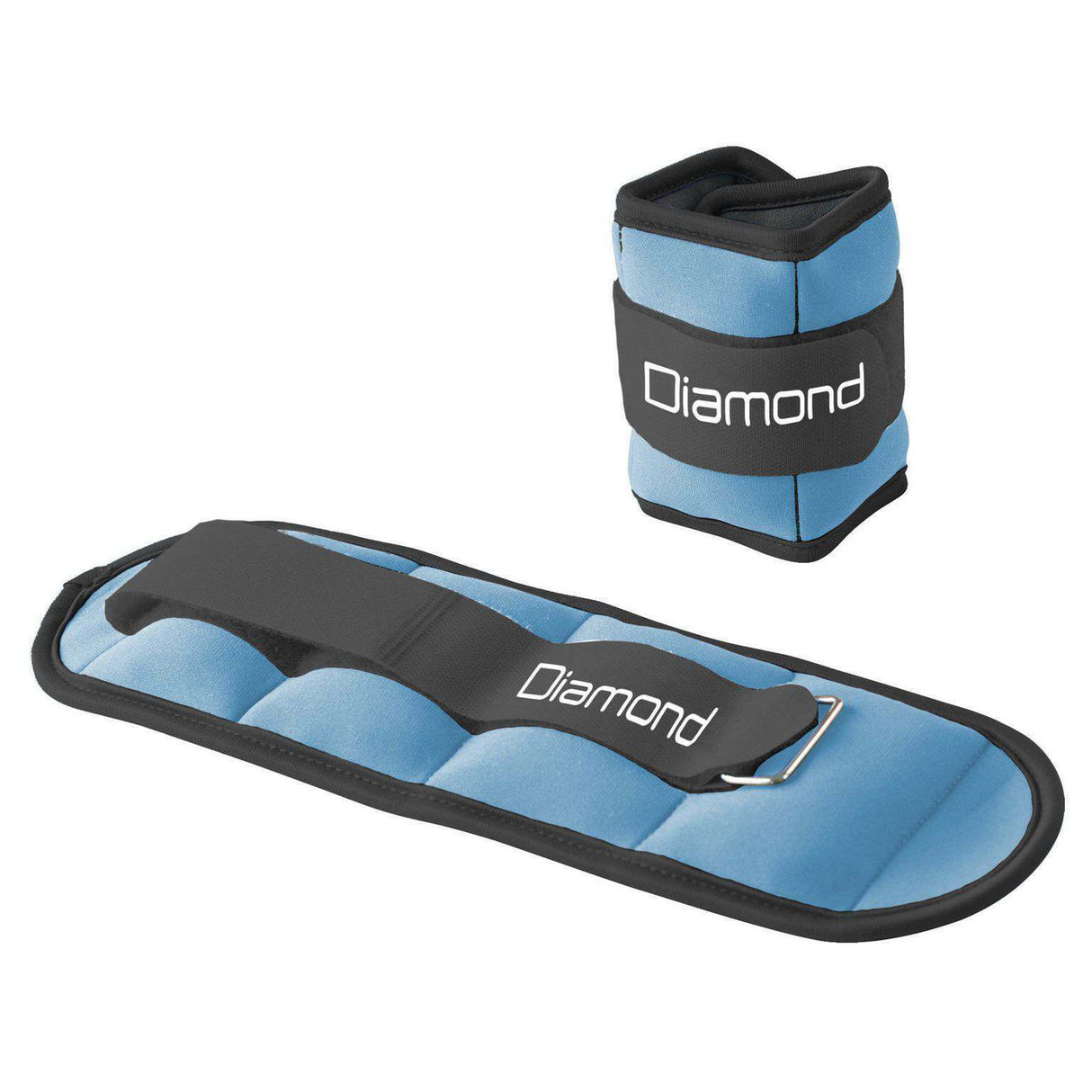 COPPIA CAVIGLIERE APPESANTITE 1.0 KG CELESTE - LINEA DIAMOND - COD. CA1,0-D